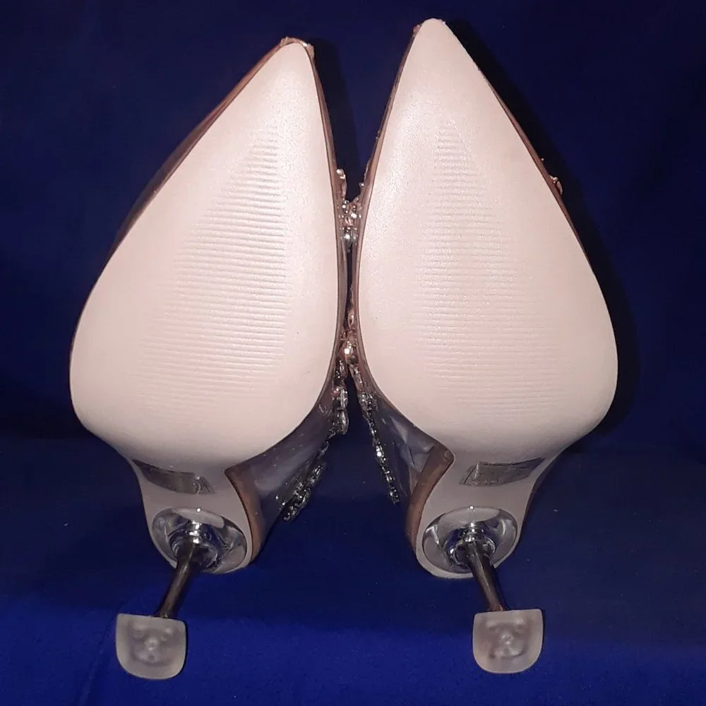 AZALEA WANG  JUST LET YOU GO STILETTO BOOTIE IN NUDE